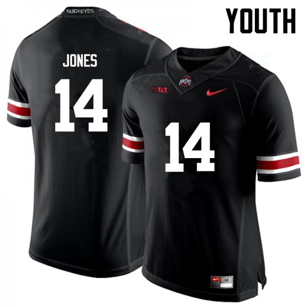 Ohio State Buckeyes #14 Keandre Jones Youth Embroidery Jersey Black